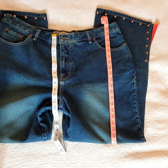 Faded Glory Dark Blue Wash Studded Women's Jeans  20W NWOT ( 👀 @ picture # 10) - Picture 15 of 15
